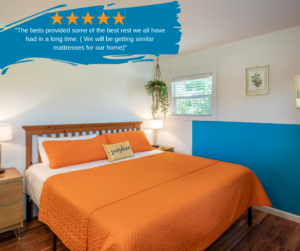 Our memory foam mattresses are a guest favorite! Wake up refreshed and ready for busy days exploring Southern California!