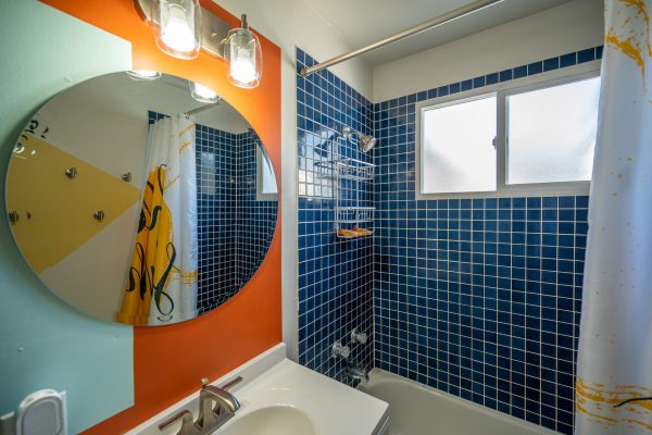 Although we only have one bathroom, we have other options to make getting ready easier. You'll find blow dryers and mirrors in the living, bonus rooms, and on the closets in bedrooms 1 and 2.